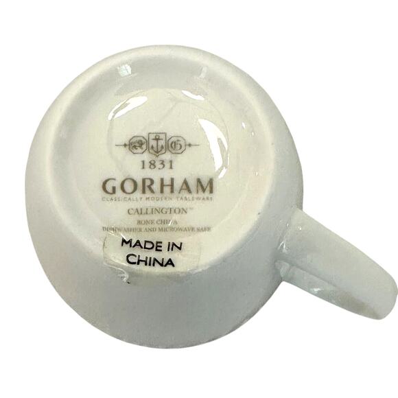 Gorham 1831 'Callington' Bone China Embossed Design Mug-Excellent - Picture 2 of 4